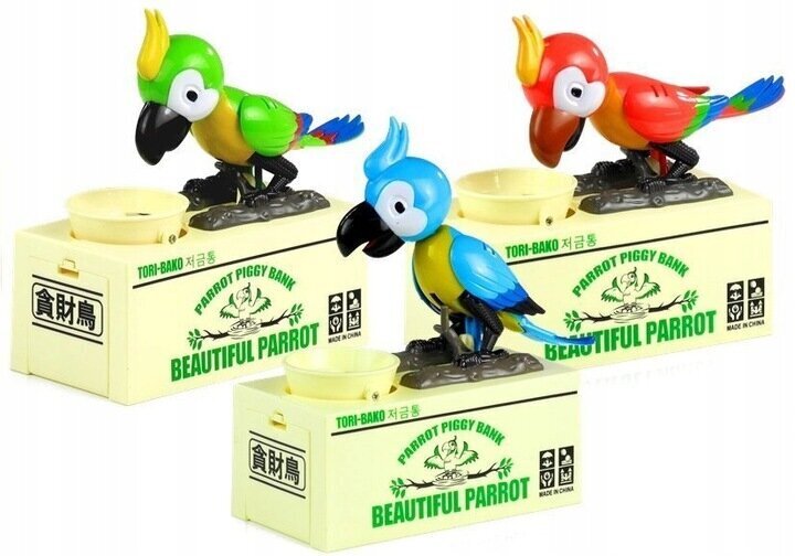 Interaktiivinen säästöpossu Parrot Lean Toys, sininen hinta ja tiedot | Poikien lelut | hobbyhall.fi