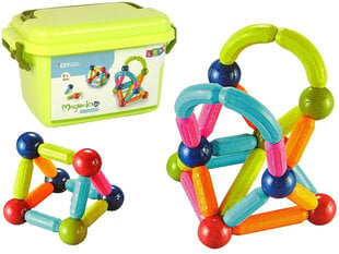 Magneettipalojen rakentaja Lean Toys, 34 v. hinta ja tiedot | LEGOT ja rakennuslelut | hobbyhall.fi