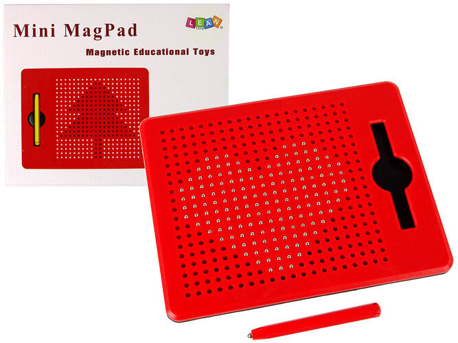 Magneettitaulu palloilla Mini MagPad Lean Toys, punainen hinta ja tiedot | Kehittävät lelut | hobbyhall.fi