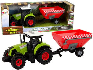 Traktori perävaunulla Lean Toys hinta ja tiedot | Poikien lelut | hobbyhall.fi