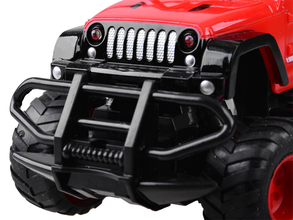 Rc SUV valoilla Jokomisiada, punainen hinta ja tiedot | Poikien lelut | hobbyhall.fi