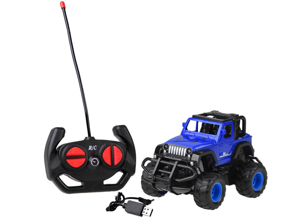 Rc SUV valoilla Jokomisiada, sininen hinta ja tiedot | Poikien lelut | hobbyhall.fi