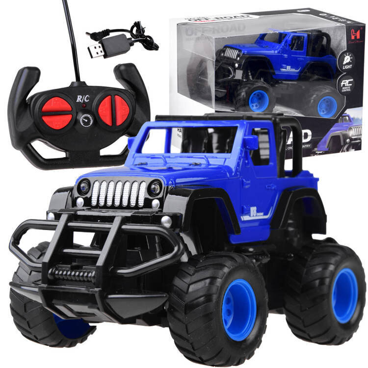 Rc SUV valoilla Jokomisiada, sininen hinta ja tiedot | Poikien lelut | hobbyhall.fi