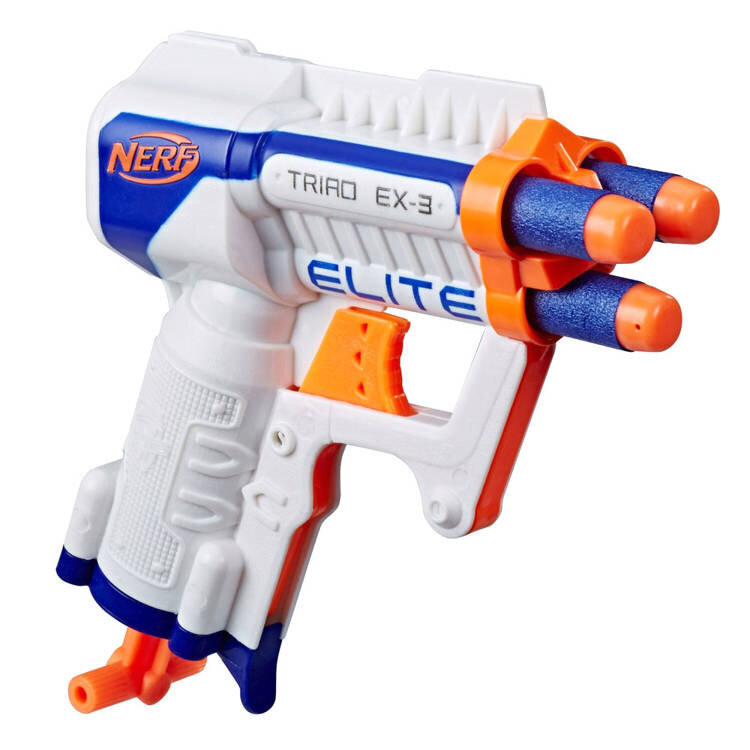 Gun Nerf GUN N-Strike Triad Ex-3 hinta ja tiedot | Poikien lelut | hobbyhall.fi