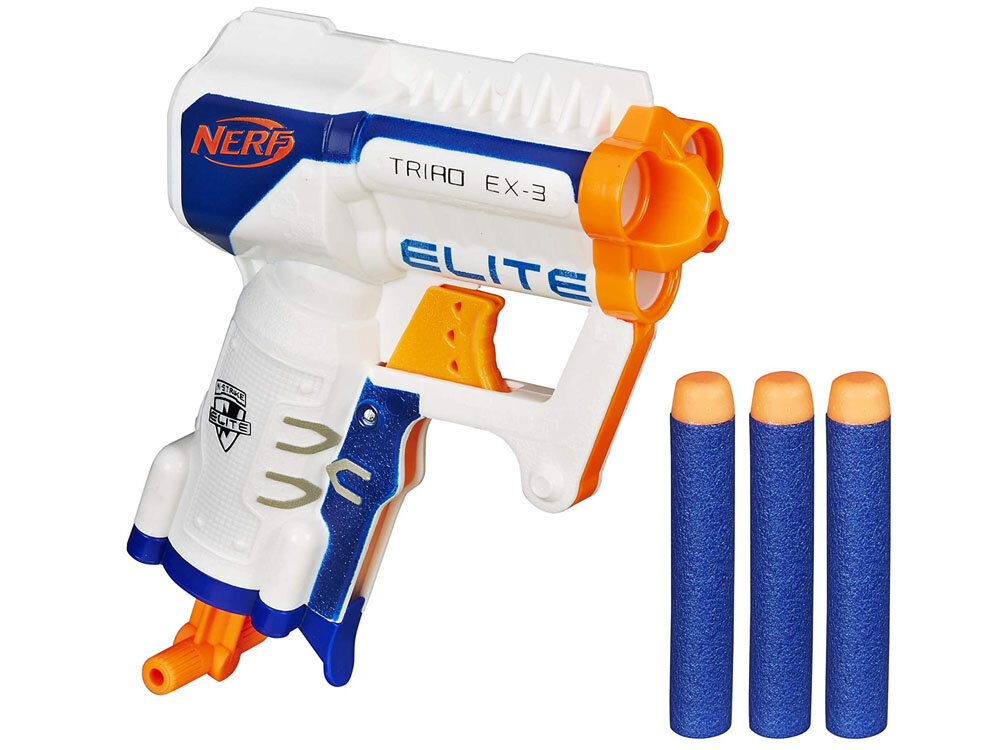 Gun Nerf GUN N-Strike Triad Ex-3 hinta ja tiedot | Poikien lelut | hobbyhall.fi