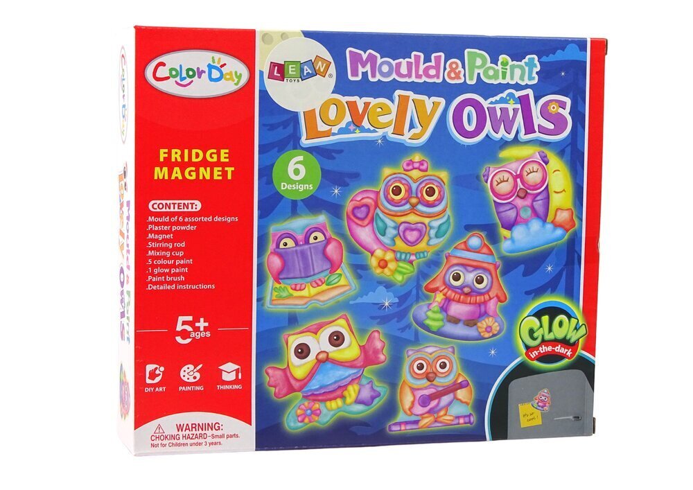 Luova setti Lovely Owls Lean Toys hinta ja tiedot | Kehittävät lelut | hobbyhall.fi