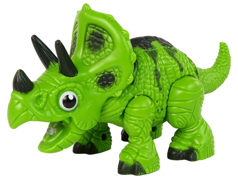 Interaktiivinen dinosaurus Triceratops höyryllä ja äänitehosteilla, vihreä hinta ja tiedot | Poikien lelut | hobbyhall.fi