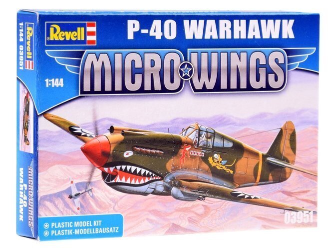 Lentokonemalli Curtiss P-40 Warhawk Revell hinta ja tiedot | Poikien lelut | hobbyhall.fi