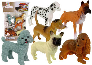 Figuurisetti Lean Toys Dogs, 6 kpl. hinta ja tiedot | Poikien lelut | hobbyhall.fi