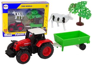 Maatilan lelusetti traktorilla, 1:64 hinta ja tiedot | Poikien lelut | hobbyhall.fi