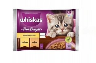 Whiskas Junior kanaa ja kalkkunaa, 52x85 g hinta ja tiedot | Kissanruoka | hobbyhall.fi
