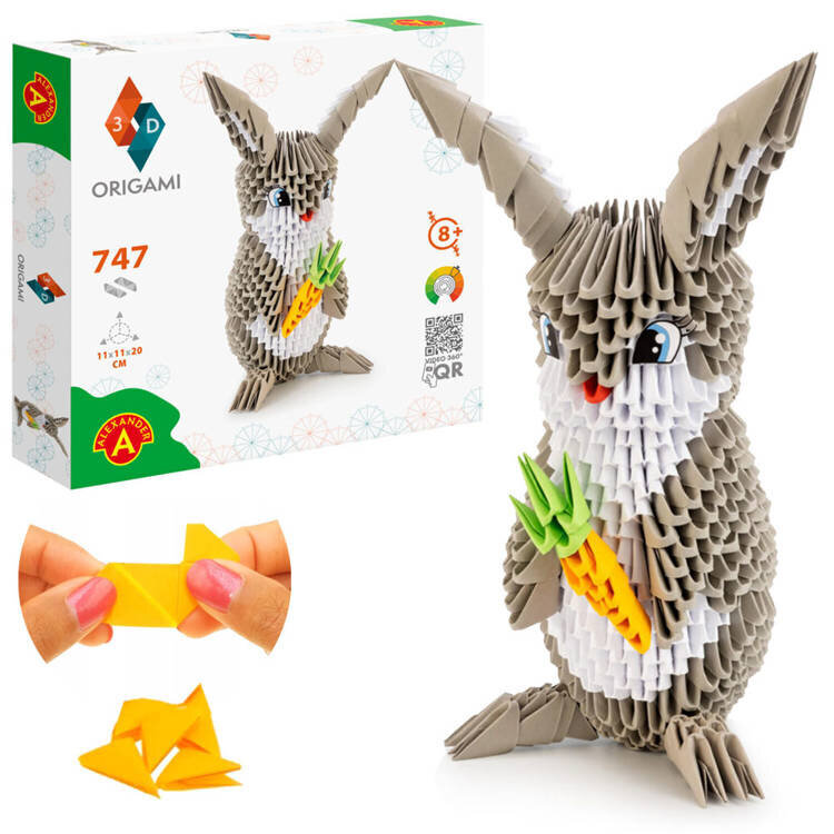 Alexander 3D origami luova setti, pupu, pupu hinta ja tiedot | Kehittävät lelut | hobbyhall.fi