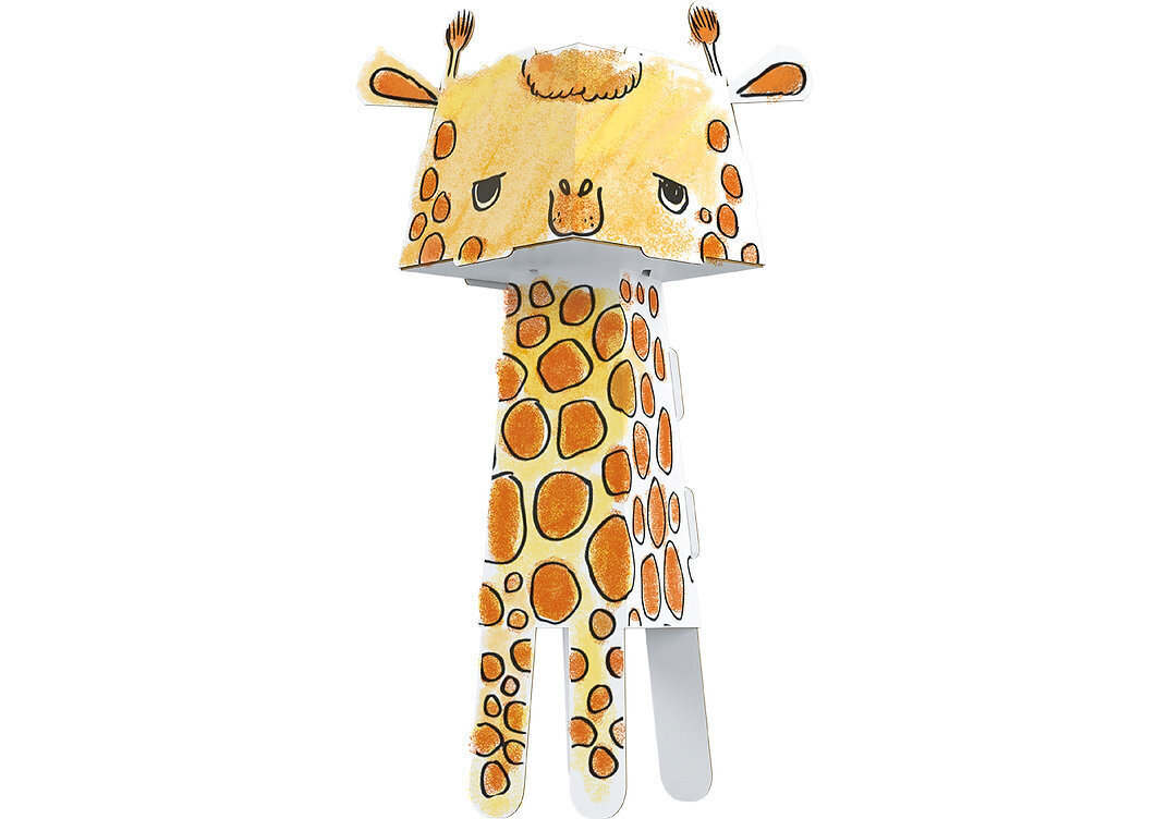Pahvinen 3D-kirahvi värittämistä varten hinta ja tiedot | Kehittävät lelut | hobbyhall.fi