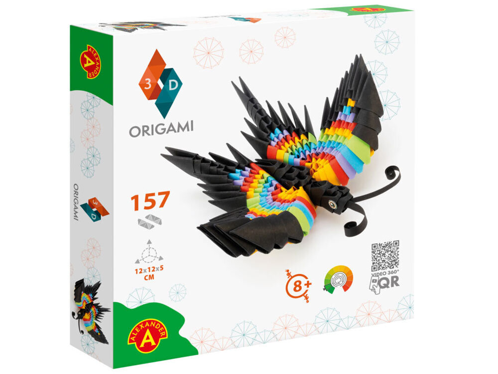 Alexander 3D origami luova setti, perhonen hinta ja tiedot | Kehittävät lelut | hobbyhall.fi