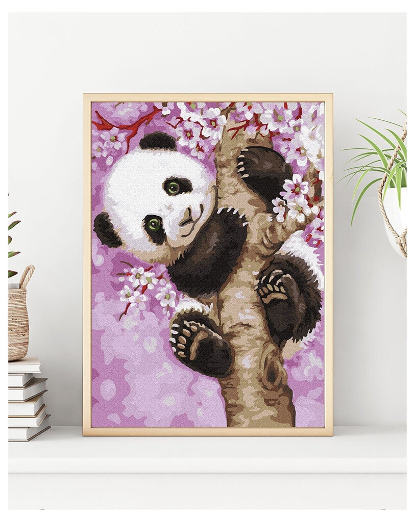 Maalaus numeroiden mukaan, Panda 30x50 cm hinta ja tiedot | Maalaa numeroiden mukaan | hobbyhall.fi