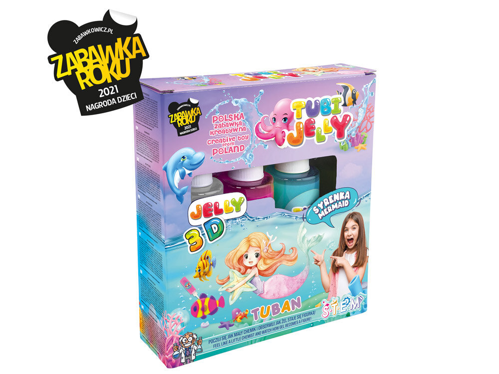 Tubi Jelly Mermaid by Tuban, 3kpl. hinta ja tiedot | Kehittävät lelut | hobbyhall.fi