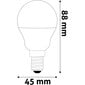 LED-lamppu AVIDE Smart RGB+W 4,9W G45 E14 470lm kaukosäätimellä hinta ja tiedot | Lamput | hobbyhall.fi
