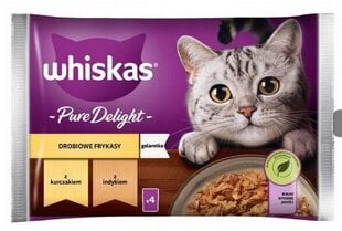 Whiskas aikuisille kissoille kanaa, ankkaa, siipikarjaa ja kalkkunaa, 52x85 g hinta ja tiedot | Whiskas Lemmikit | hobbyhall.fi