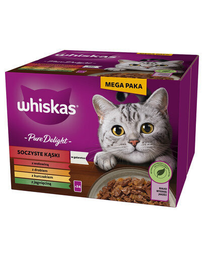 Whiskas kanaa, siipikarjaa, kalkkunaa ja ankkaa, 24x85 g hinta ja tiedot | Kissanruoka | hobbyhall.fi