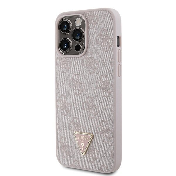 Guess Leather 4G Diamond Triangle - iPhone 15 Pro Max 6.7 hinta ja tiedot | Puhelimen kuoret ja kotelot | hobbyhall.fi