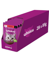 Whiskas naudanlihalla, 28x85 g hinta ja tiedot | Kissanruoka | hobbyhall.fi