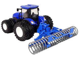 Kauko-ohjattava traktori, 1:24, sininen hinta ja tiedot | Poikien lelut | hobbyhall.fi