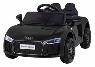 Audi R8 yksipaikkainen sähköauto, musta hinta ja tiedot | Lasten sähköautot | hobbyhall.fi