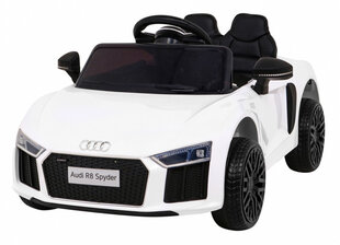 Sähköauto Audi R8, valkoinen hinta ja tiedot | Lasten sähköautot | hobbyhall.fi