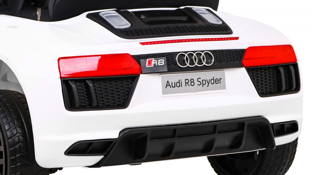 Sähköauto Audi R8, valkoinen hinta ja tiedot | Lasten sähköautot | hobbyhall.fi