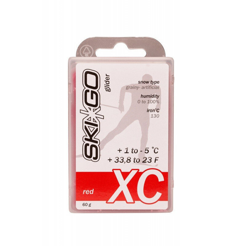 Parafinas SKIGO XC Glider Red (+1..-5C) hinta ja tiedot | Suksenhuolto | hobbyhall.fi