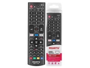 HQ LXH1379 LG TV remote control LCD / SMART / 3D RM-L1379 Black hinta ja tiedot | TV-lisätarvikkeet | hobbyhall.fi