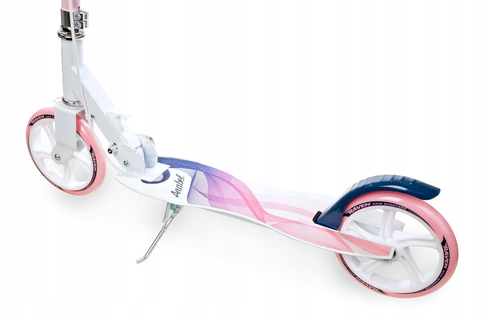 Potkulauta isoilla pyörillä Raven Anabele Navy/Pink 200 mm hinta ja tiedot | Potkulaudat | hobbyhall.fi