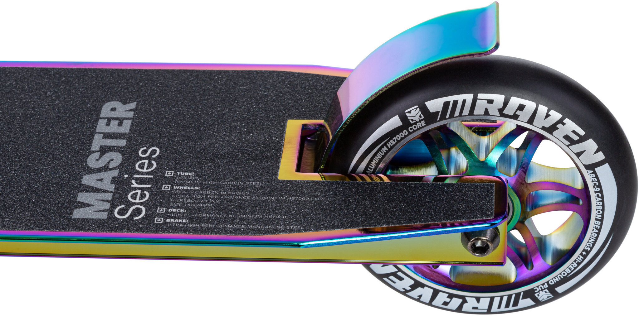 Stunt-potkulauta Raven Master Neo Chrome, 110 mm hinta ja tiedot | Potkulaudat | hobbyhall.fi