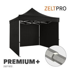 Prekybinė Palapinė 3x3 Juoda Zeltpro PREMIUM+ hinta ja tiedot | Teltat | hobbyhall.fi