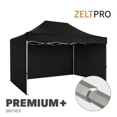 Pop-up teltta Zeltpro PREMIUM+, 3x4,5m, musta hinta ja tiedot | Teltat | hobbyhall.fi