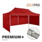 Prekybinė Palapinė 4x6 Raudona Zeltpro PREMIUM+ su 4 sienomis, krepšiu hinta ja tiedot | Teltat | hobbyhall.fi