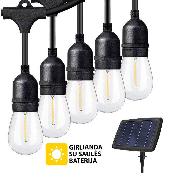 Lauko girlianda su saulės baterija (LED) Drop hinta ja tiedot | Jouluvalot | hobbyhall.fi