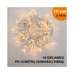 Lauko ir vidaus girlianda (LED lemputės) 100 m PROLED balta hinta ja tiedot | Jouluvalot | hobbyhall.fi