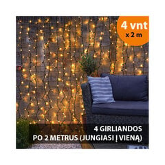 Lempučių užuolaida (girlianda) PROLED IP67 8x2 m hinta ja tiedot | Jouluvalot | hobbyhall.fi