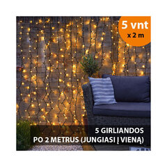 Lempučių užuolaida (girlianda) PROLED IP67 10x2 m hinta ja tiedot | Jouluvalot | hobbyhall.fi