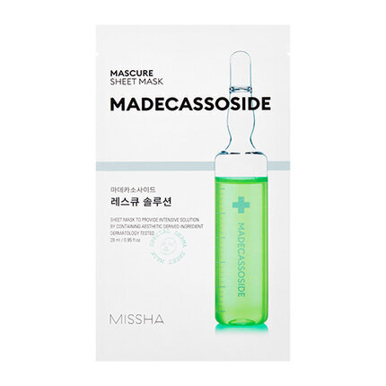 Missha Mascure Rescue Solution Sheet Mask, 27 ml hinta ja tiedot | Kasvonaamiot ja silmänalusaamiot | hobbyhall.fi