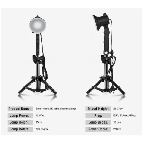 Lamput 12W, 2 kpl hinta ja tiedot | Valokuvaustarvikkeet | hobbyhall.fi