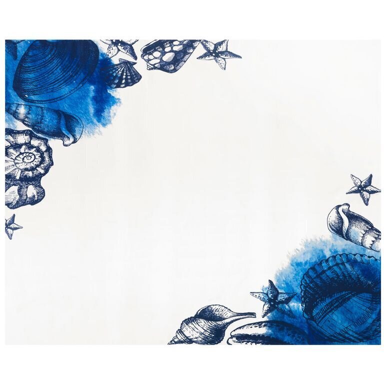 Koristeellinen pöytäliina Ambition Blue Lagoon, valkoinen - sininen, 160 x 280 cm hinta ja tiedot | Pöytäliinat, tabletit ja lautasliinat | hobbyhall.fi