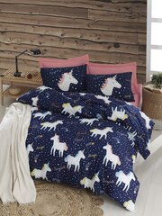 Lasten pussilakanasetti Unicorn, 200x220, 4-osainen hinta ja tiedot | Vuodevaatteet lapsille | hobbyhall.fi