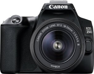 Canon EOS 250D + 18-55mm Kit, musta hinta ja tiedot | Kamerat | hobbyhall.fi