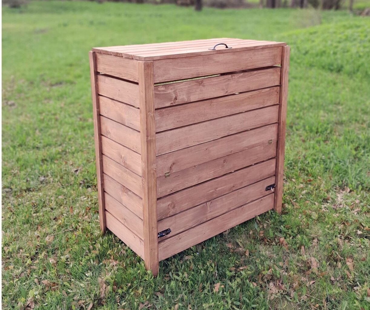 Puinen kompostilaatikko, ruskea, 90x51x100 cm hinta ja tiedot | Kompostorit ja jäteastiat | hobbyhall.fi