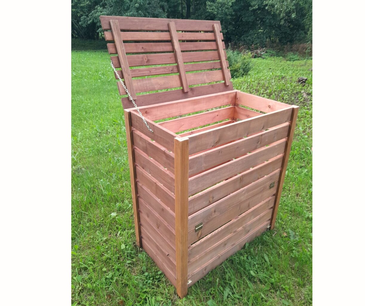 Puinen kompostilaatikko, ruskea, 90x51x100 cm hinta ja tiedot | Kompostorit ja jäteastiat | hobbyhall.fi