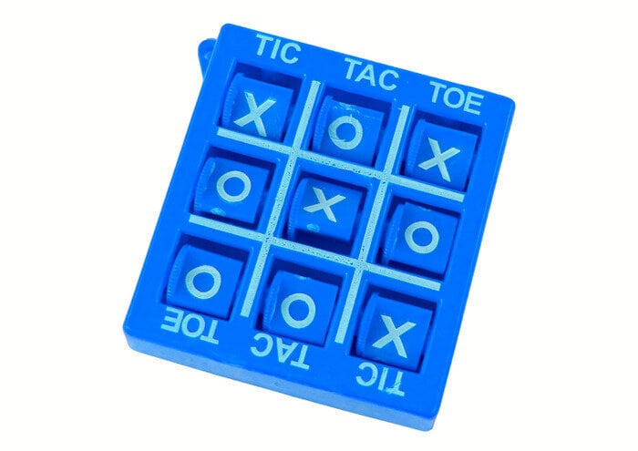 Tic-tac-toe-peli, 4,5 cm, sininen hinta ja tiedot | Lautapelit ja älypelit | hobbyhall.fi