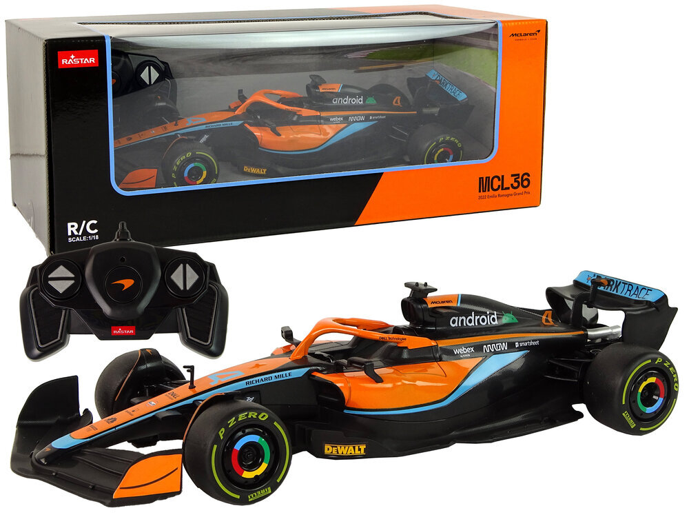 McLaren F1 auto kaukosäätimellä, oranssi hinta ja tiedot | Poikien lelut | hobbyhall.fi