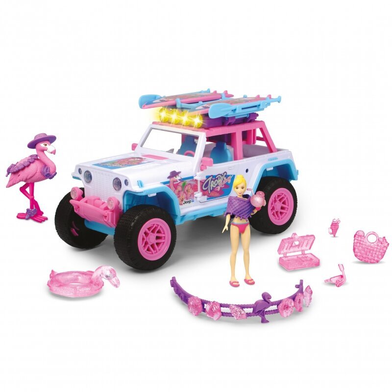 Flamingo leluauto tarvikkeineen, 22cm hinta ja tiedot | Poikien lelut | hobbyhall.fi